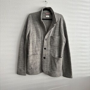 APOLIS Global Citizen Men's Grey Alpaca Blazer - Size Large